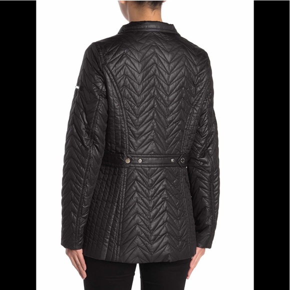 🌺VIA SPIGA ZIG-ZAG QUILTED CARGO JACKET NWT - Picture 2 of 11